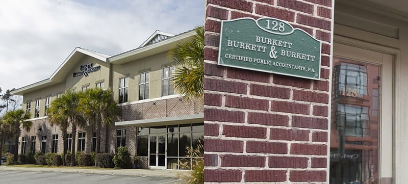 Side by side photos of the two Burkett Burkett & Burkett locations