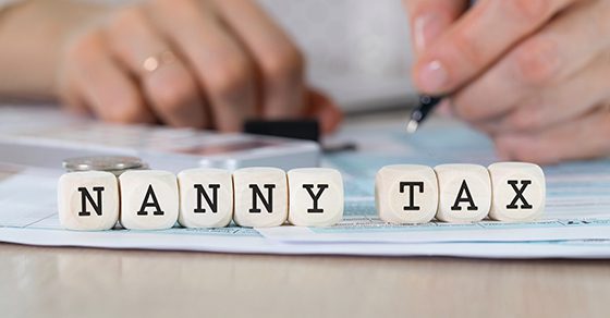 nanny tax spelled out on blocks